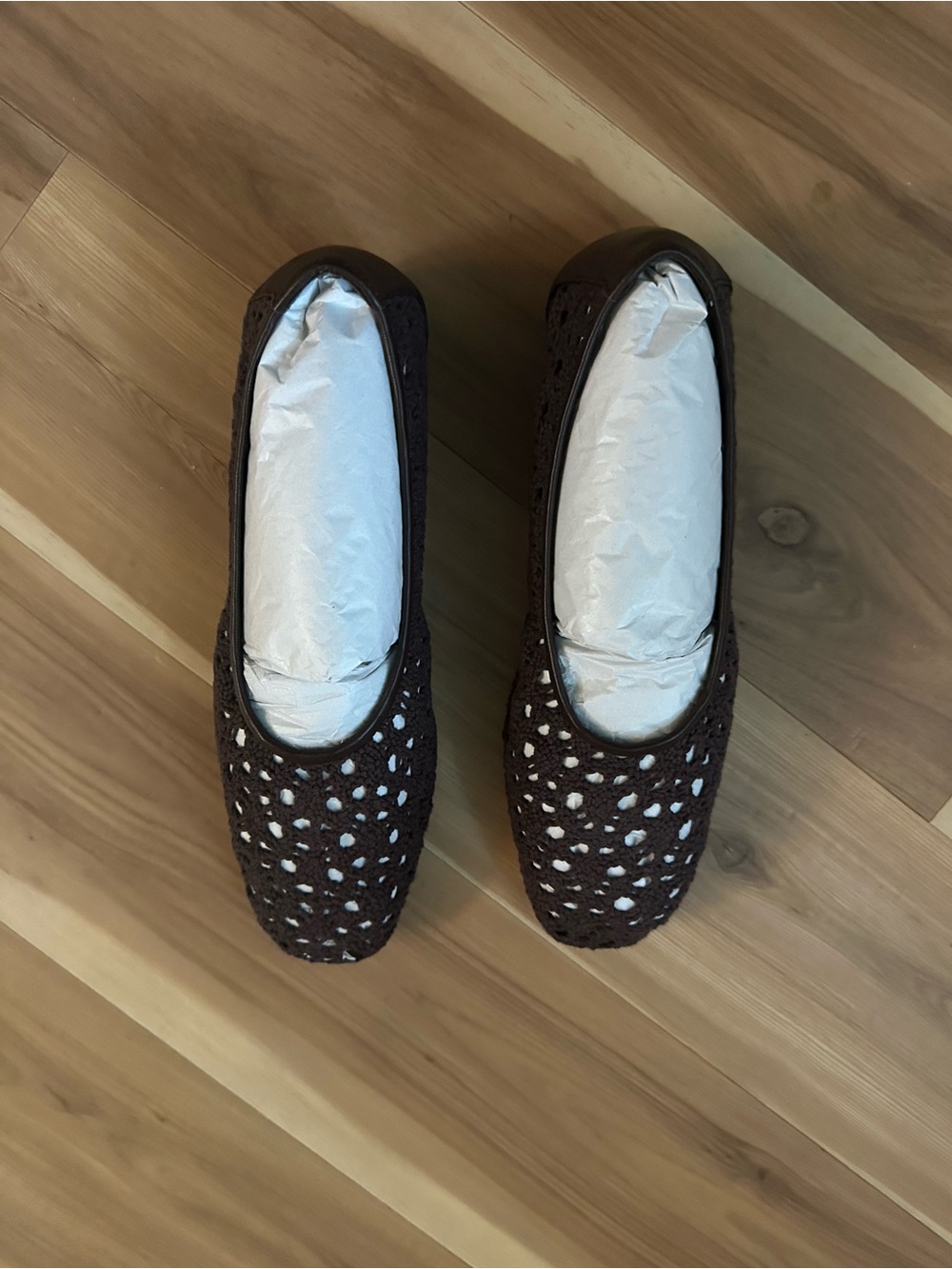 Madewell Mylie Glove Crochet Slip-On Ballet Flats